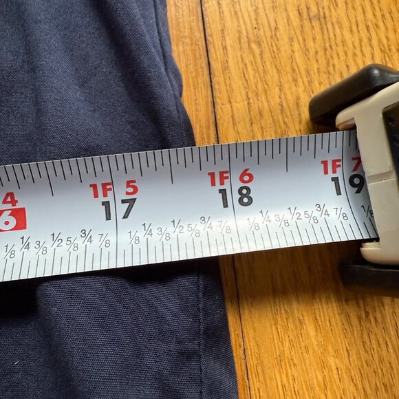 Cuyana Size S Navy Blue Poplin 3/4 Sleeves Collared Tunic Mini Shirt Dress - Picture 11 of 16